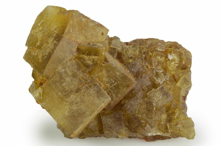 Yellow Cubic Fluorite Crystal Cluster - Morocco #347771